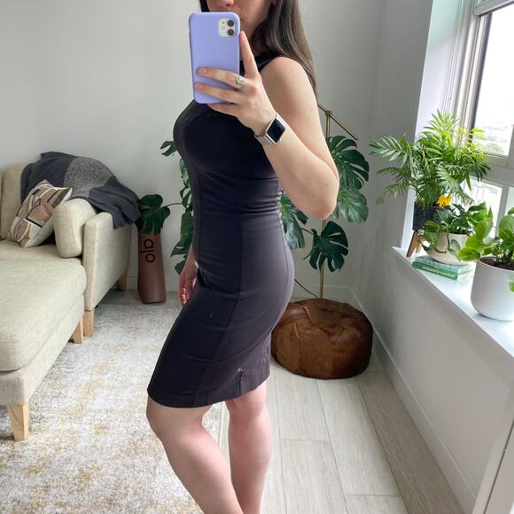 H&M Dark Gray Beaded Sheath Dress Size 8 - Picture 7 of 7